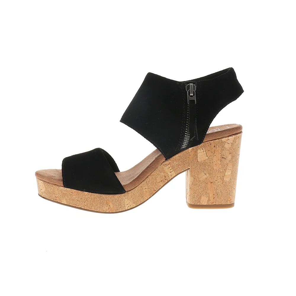 Majorca Cork Block Heel Sandals - Image 3