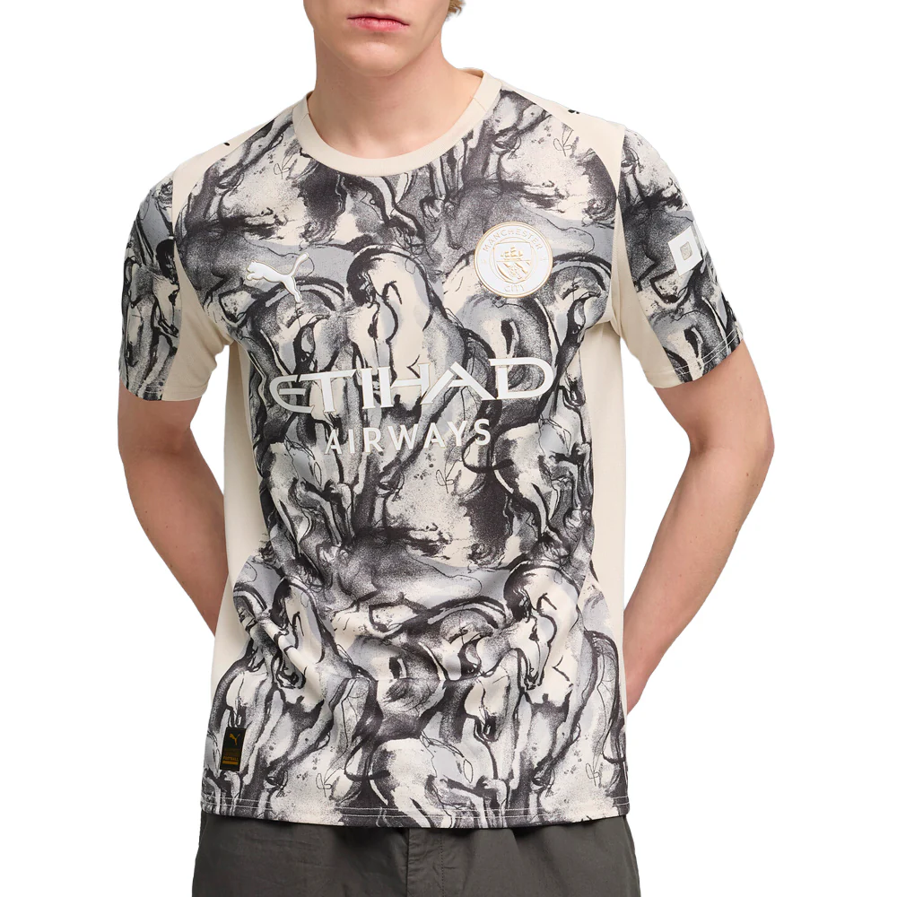 Manchester City Year of the Horse Crew Neck Short Sleeve Replica Jersey - Image 3