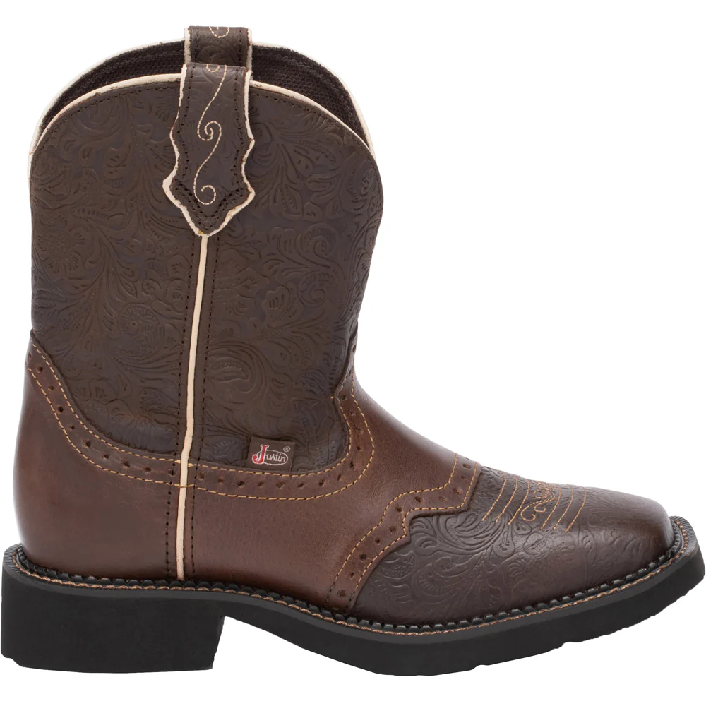 Mandra Square Toe Pull On Cowboy Boots