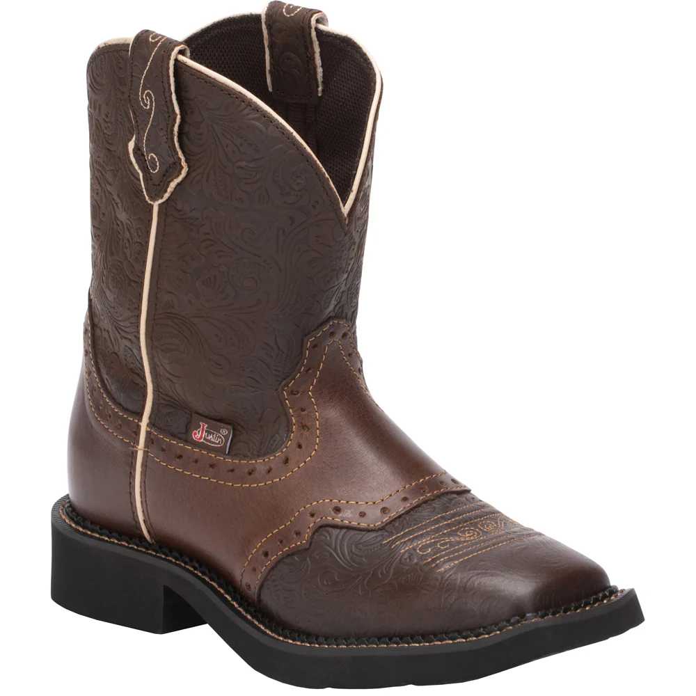 Mandra Square Toe Pull On Cowboy Boots - Image 2