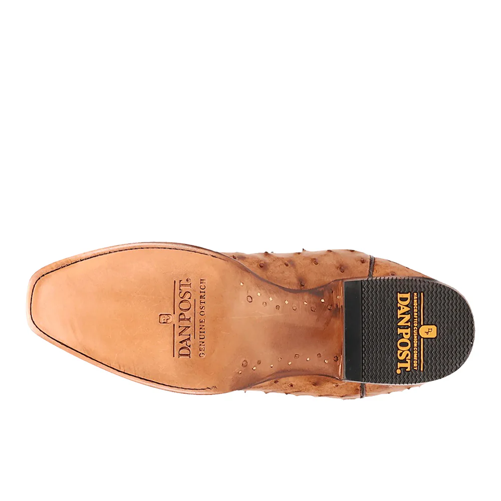 Marco Full Quill Ostrich Pull On Square Toe Cowboy Boots - Image 5