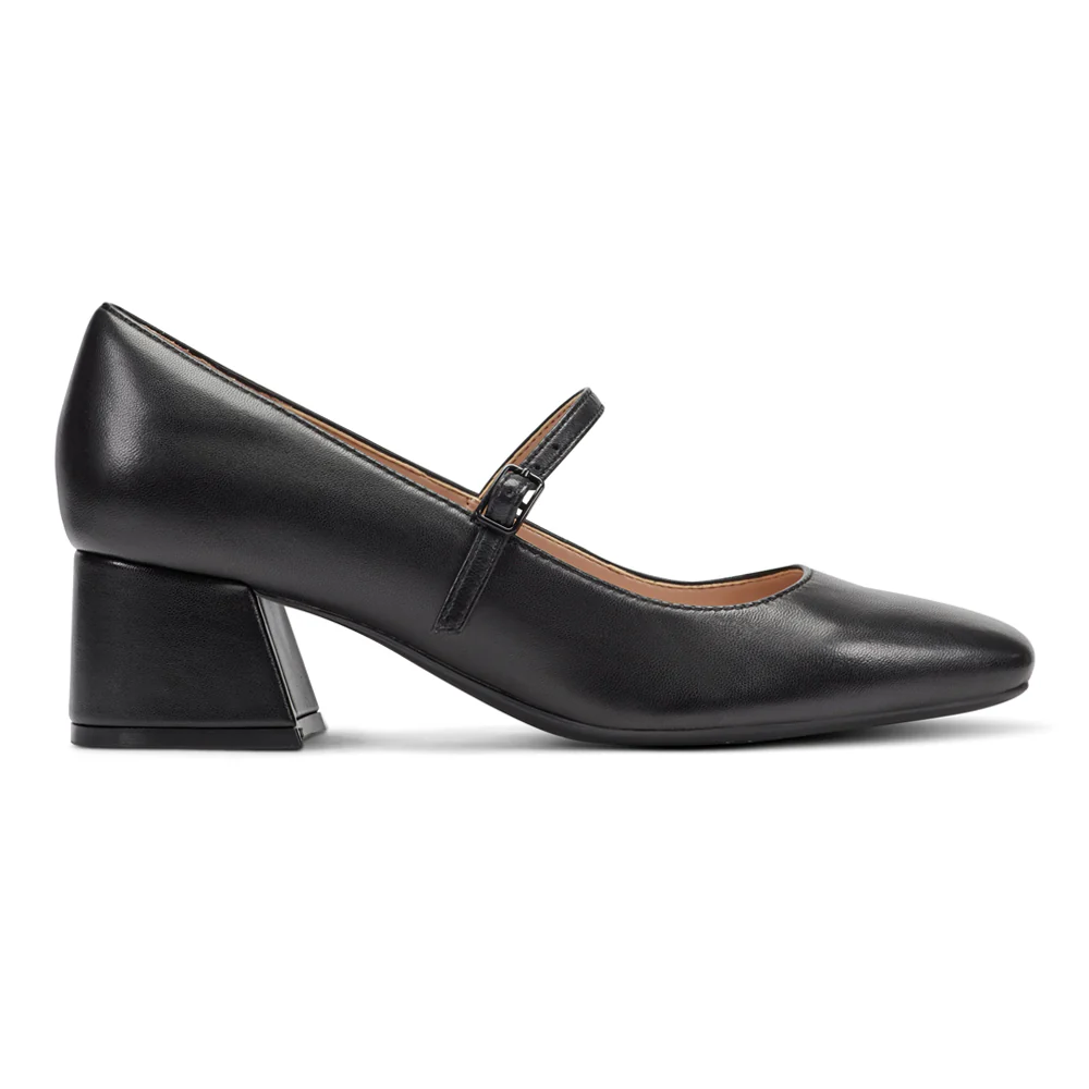 Marlay Mary Jane Square Toe Block Heel Pumps