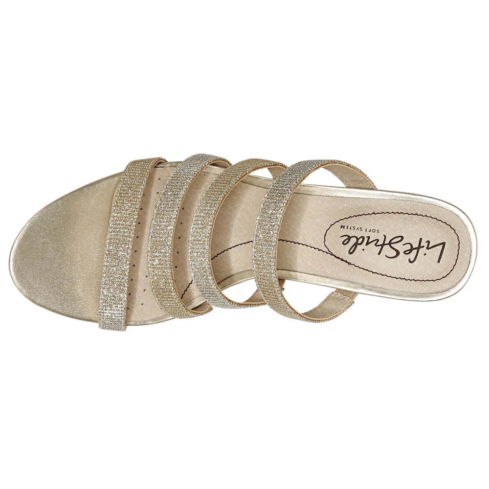 Marquee Rhinestone Strappy Sandals - Image 4