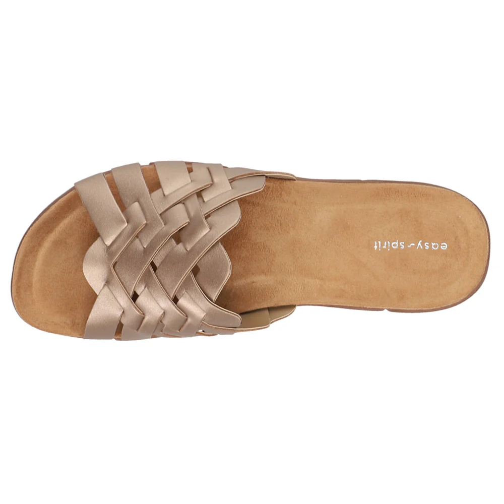 Marsha Metallic Slide Sandals - Image 4