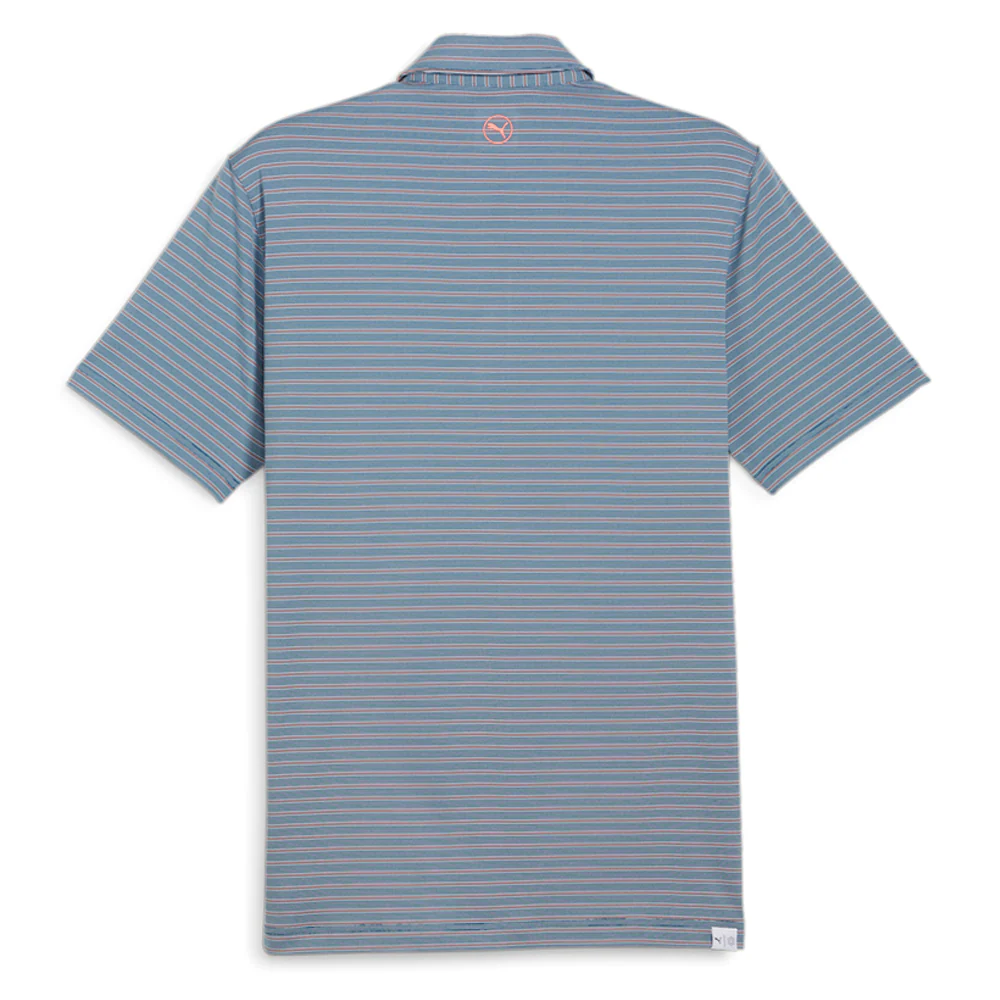 MATTR Bay Striped Short Sleeve Polo Shirt - Image 2
