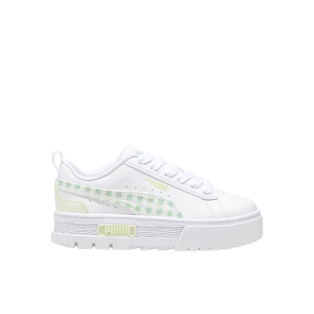 Mayze Gingham Cozy Lace Up Sneakers (Little Kid)