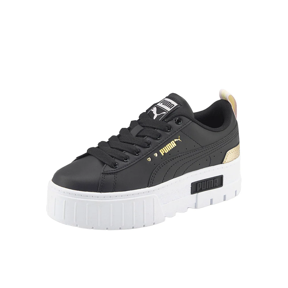 Mayze Shiny Platform Lace Up Sneakers (Big Kid) - Image 2