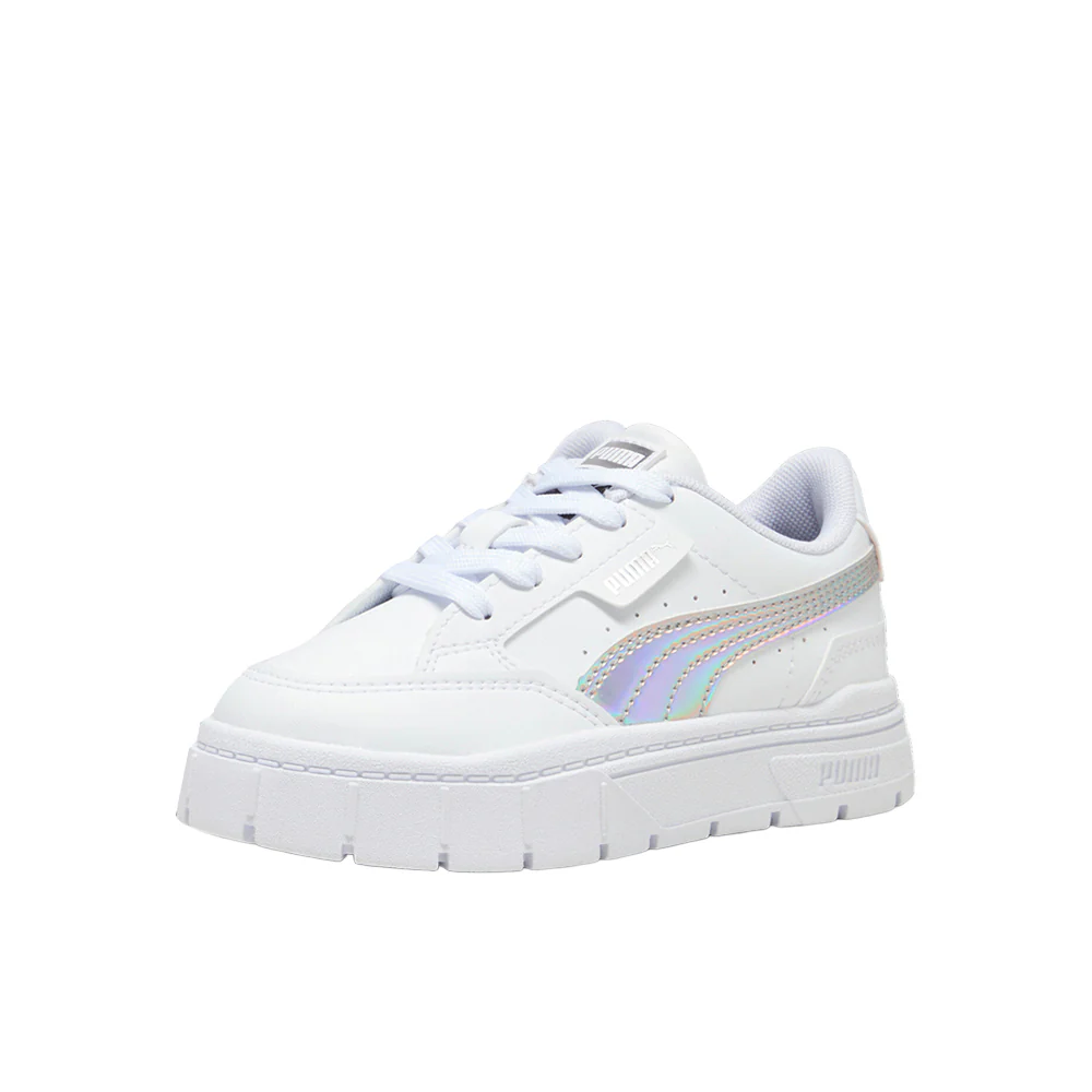 Mayze Stack Iridiscent Lace Up Sneakers (Little Kid) - Image 2