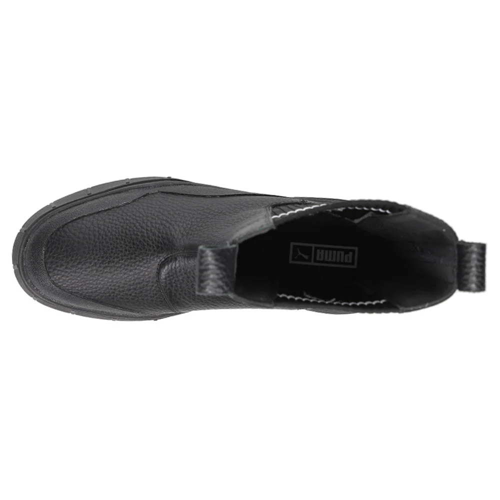 Mayze Stack Round Toe Pull On Platform Chelsea Boots - Image 4