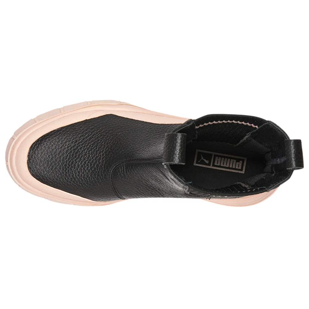 Mayze Stack Round Toe Pull On Platform Chelsea Boots - Image 4