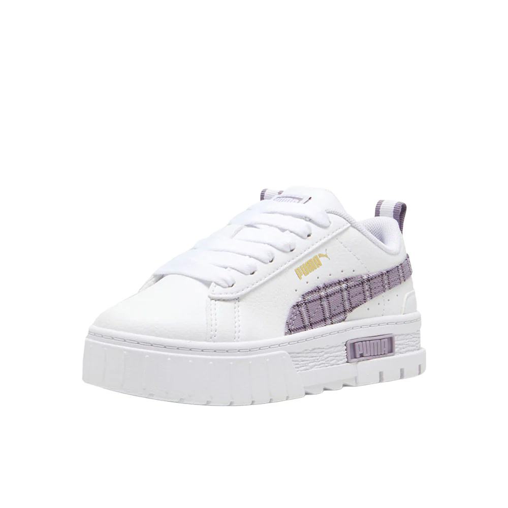 Mayze Winter Tartan Lace Up Sneakers (Little Kid) - Image 2