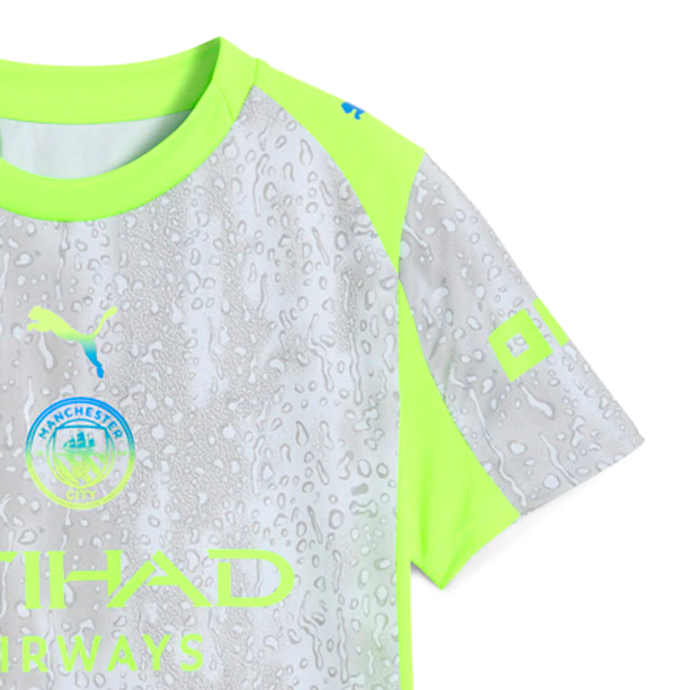 Manchester City F.C. Third Crew Neck Short Sleeve Soccer Jersey Replica (Youth) - Image 5