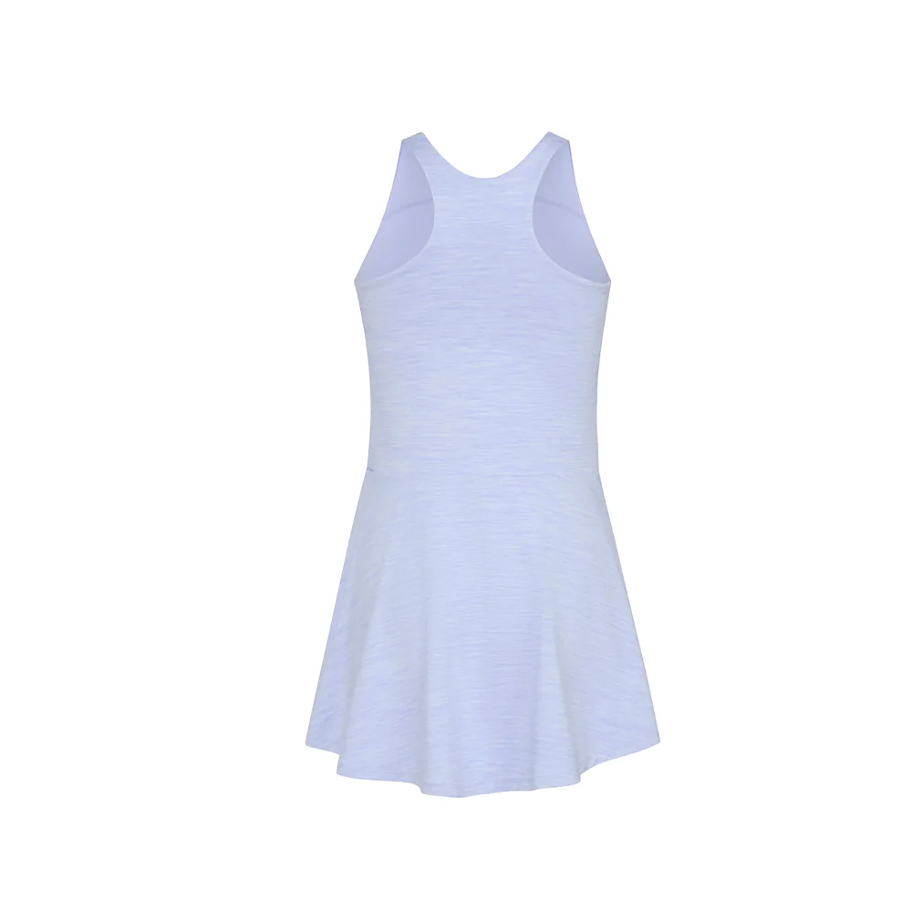 Melange Flounce Sleeveless Crew Neck Dress (Youth) - Image 2
