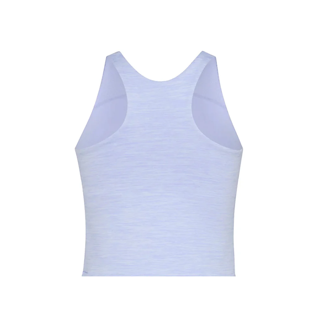 Melange Flounce Sleeveless Crew Neck Dress (Youth) - Image 4