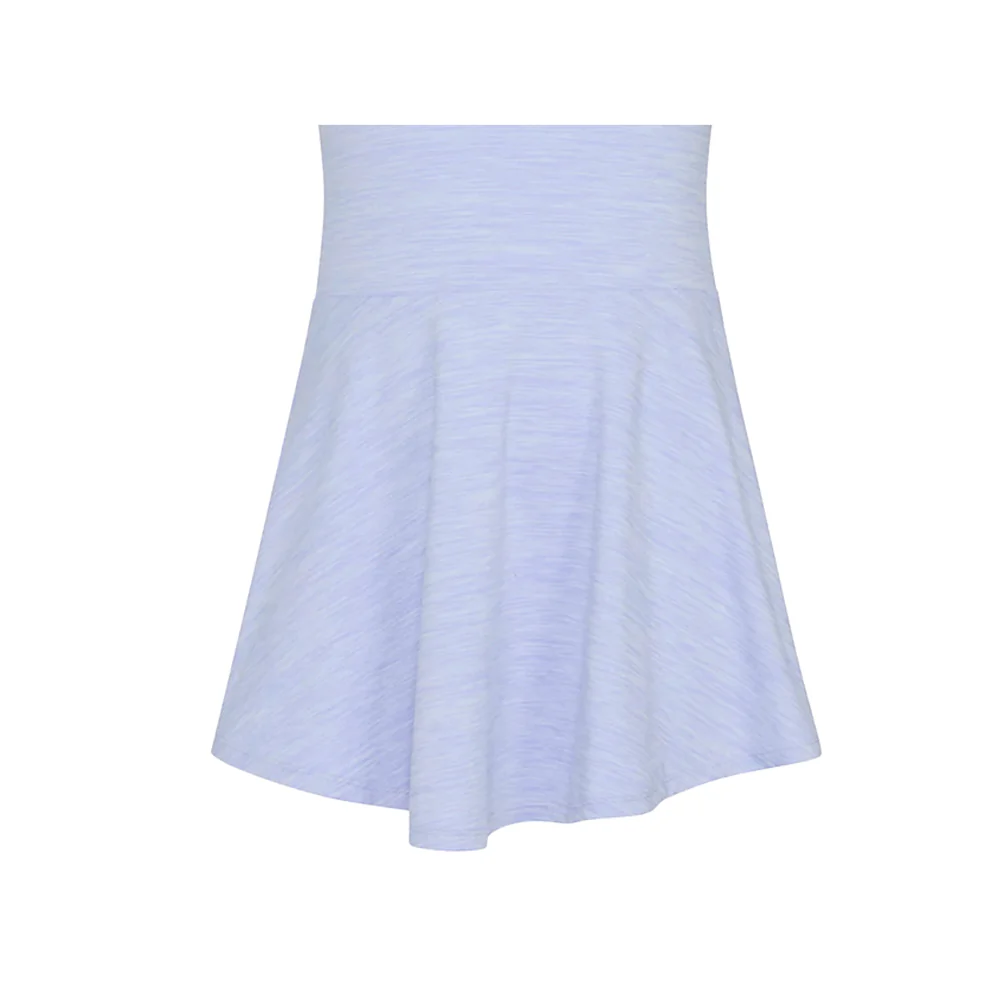 Melange Flounce Sleeveless Crew Neck Dress (Youth) - Image 5