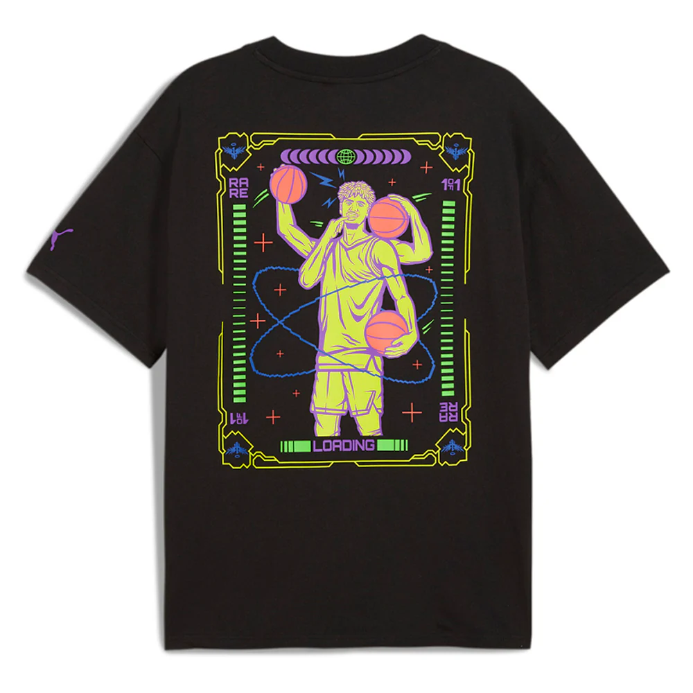PUMA X LAMELO BALL Spark Crew Neck Short Sleeve Basketball T-Shirt - Image 4