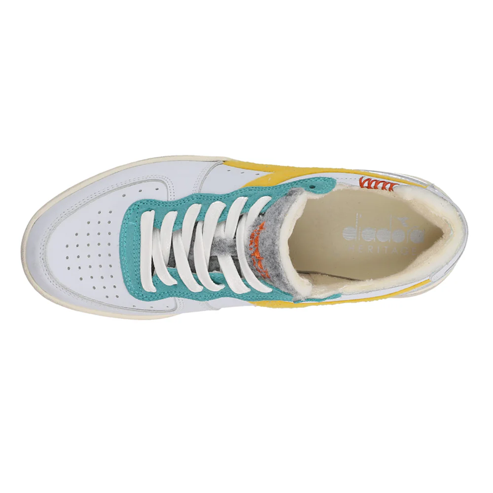 Mi Basket Row Cut Lace Up Sneakers - Image 4