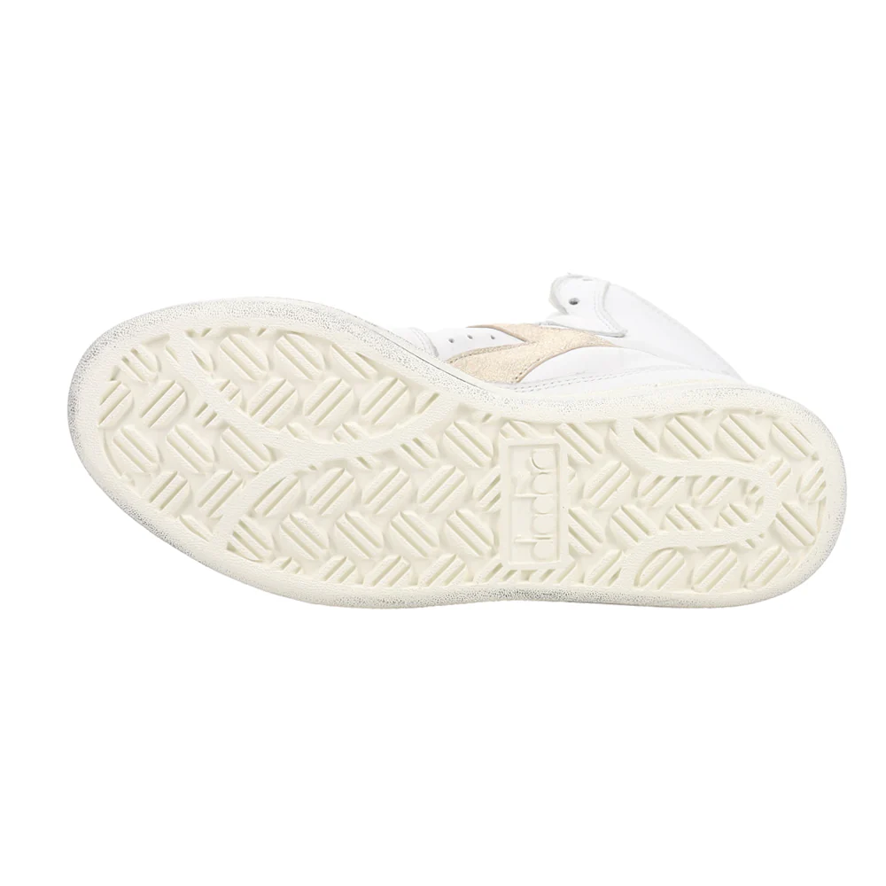 Mi Basket Used Perforated Metallic High Top Sneakers - Image 5