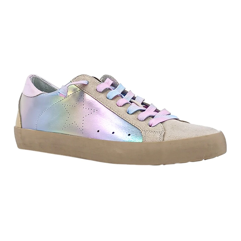 Mia Metallic Lace Up Sneakers - Image 2