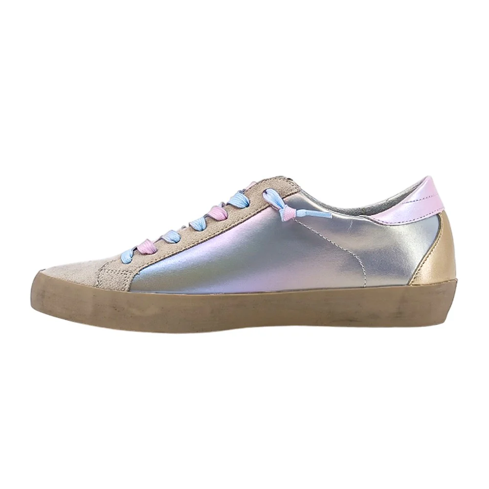 Mia Metallic Lace Up Sneakers - Image 3