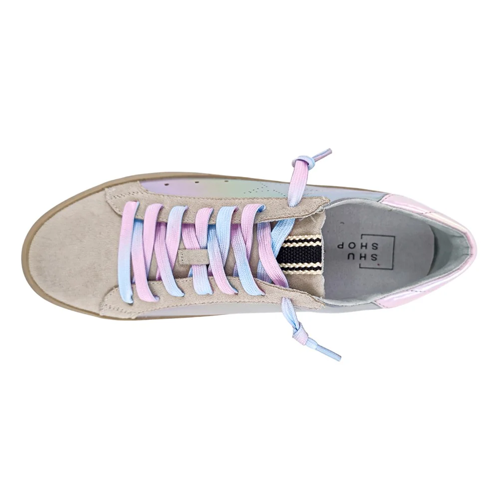 Mia Metallic Lace Up Sneakers - Image 4