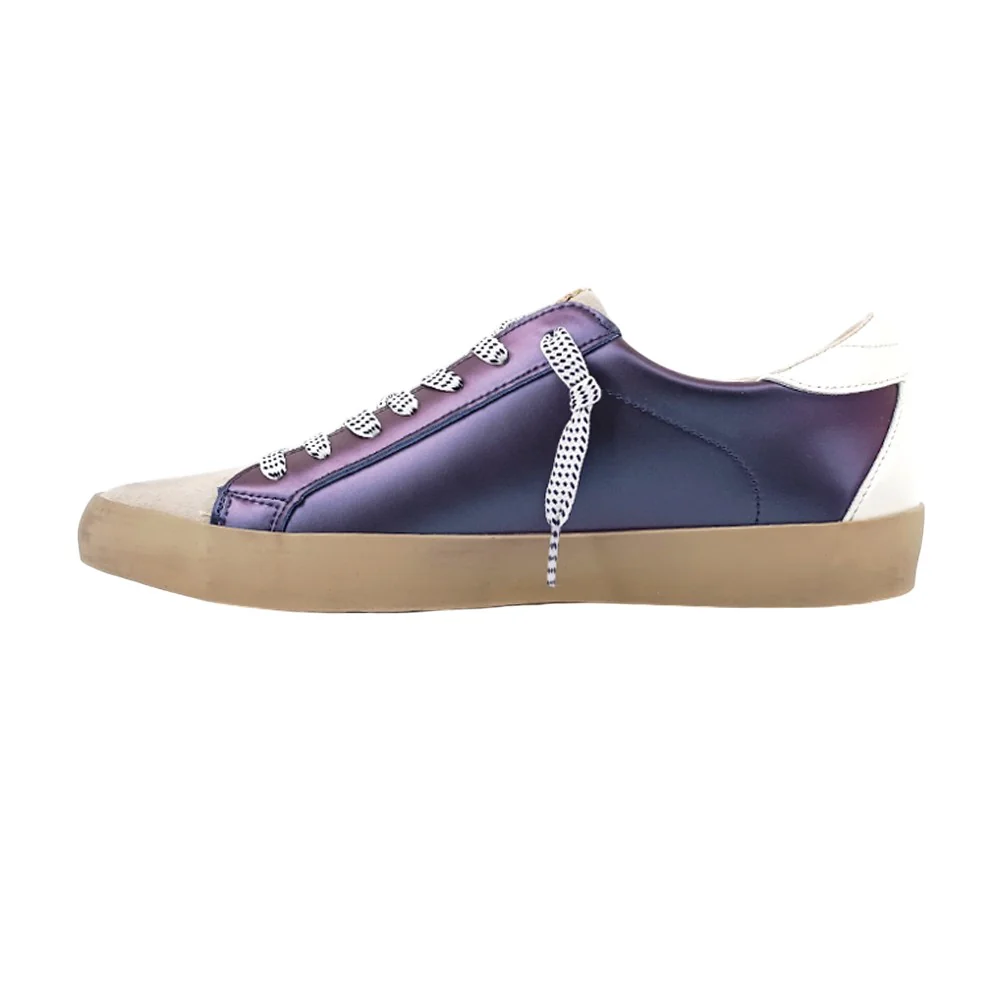 Mia Metallic Lace Up Sneakers - Image 3
