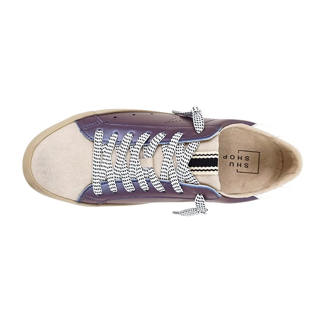 Mia Metallic Lace Up Sneakers - Image 4