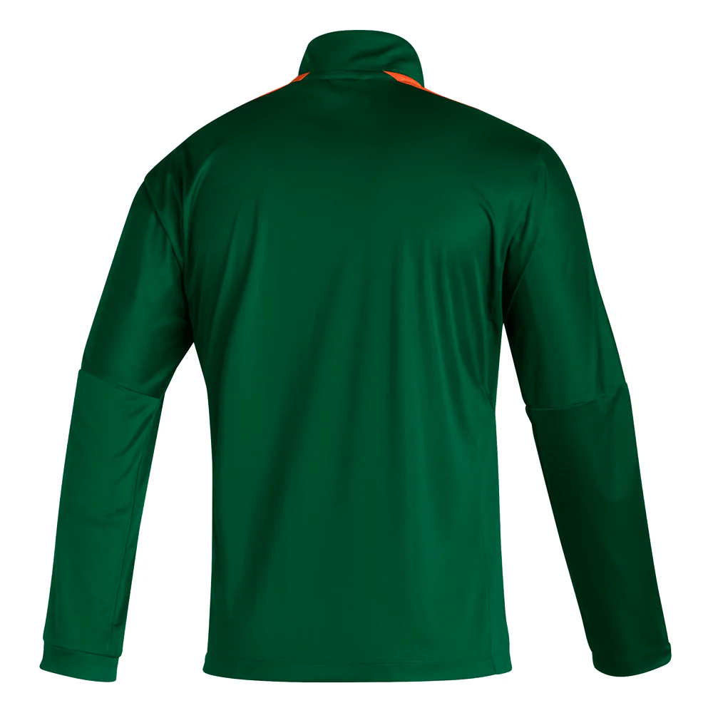 Miami Hurricanes Sideline Primeblue Quarter Zip Jacket - Image 2