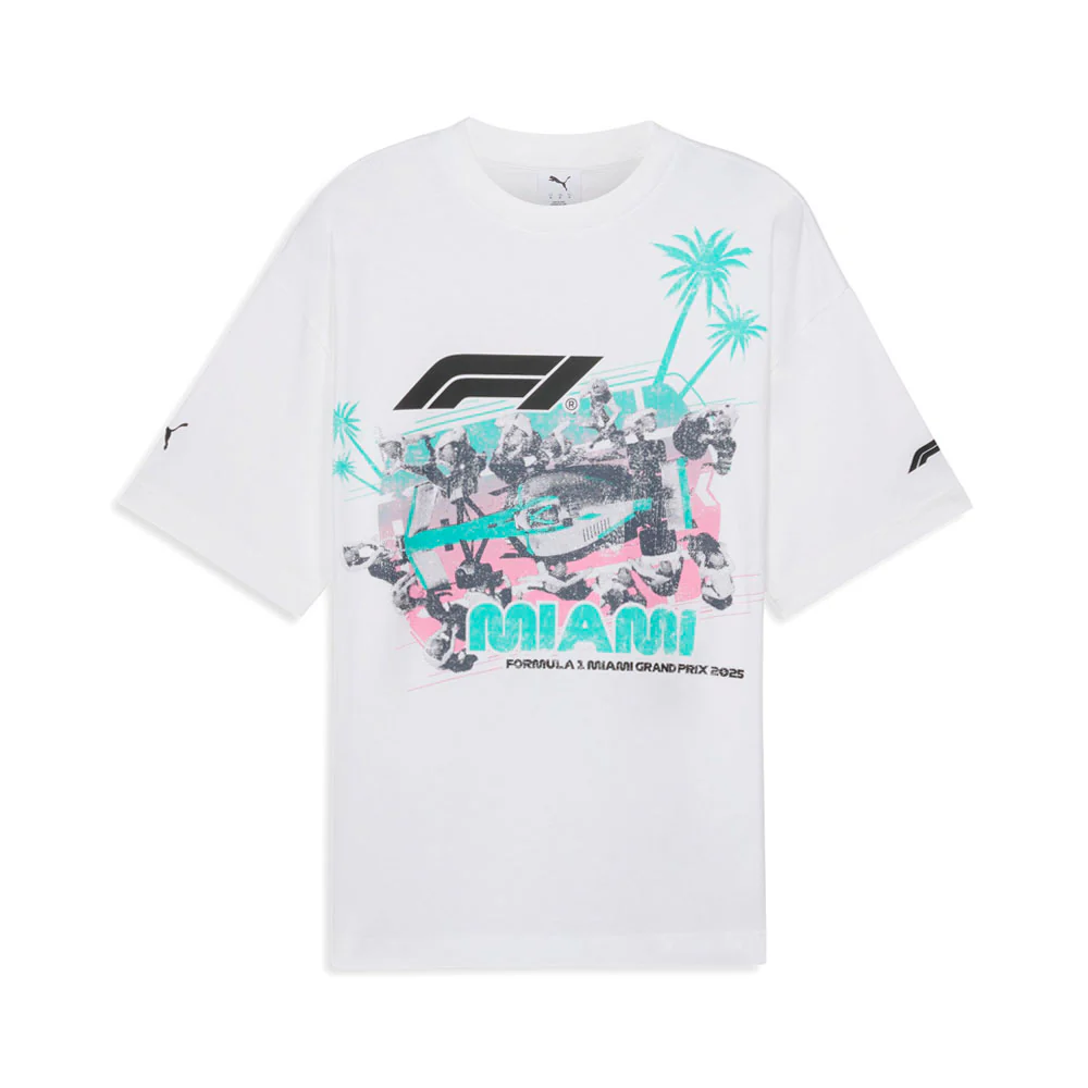 F1 Miami Pitstop Graphic Crew Neck Short Sleeve T-Shirt - Image 3