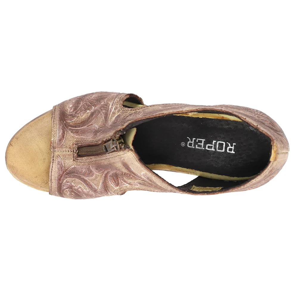 Mika Embossed Block Heel Sandals - Image 4