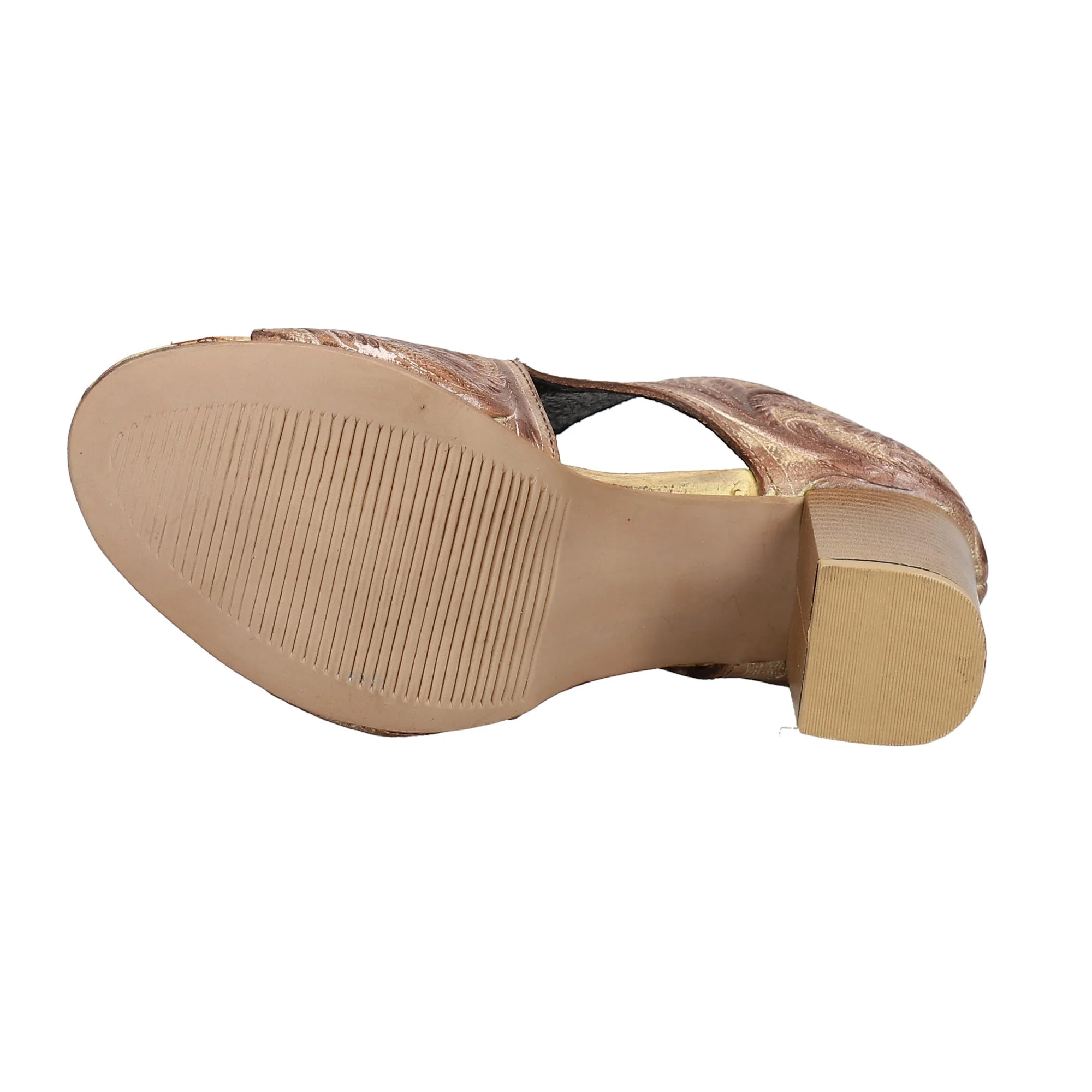 Mika Embossed Block Heel Sandals - Image 5