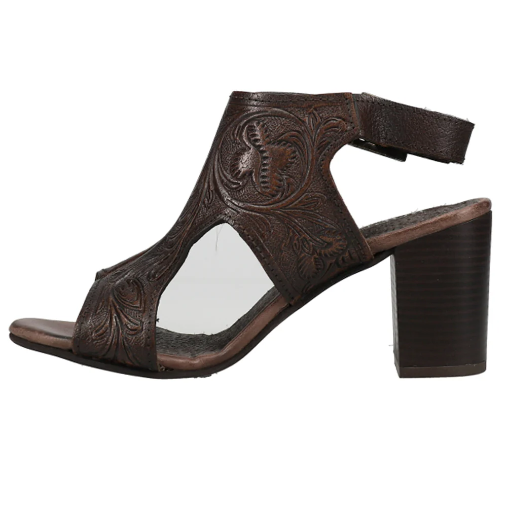 Mika II Floral Block Heel Sandals - Image 3