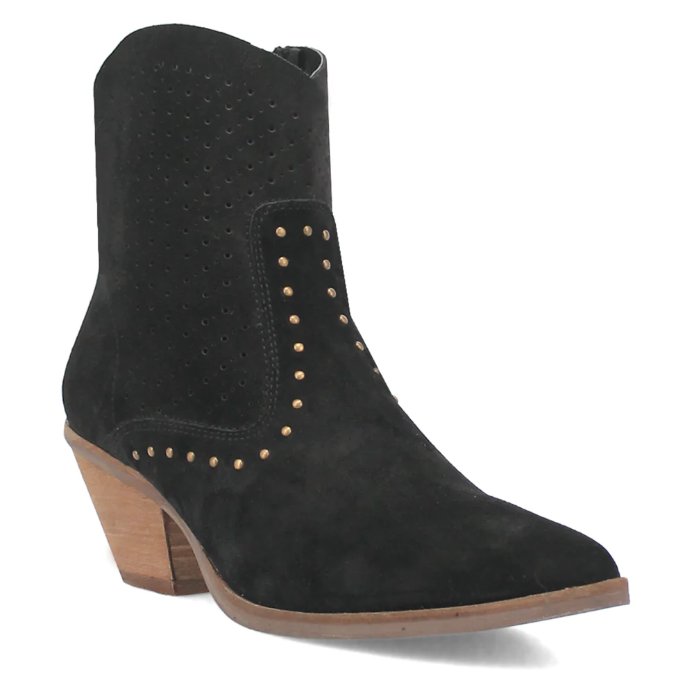 Miss Priss Cut-Outs Studded Pointed Toe Zippered Cowboy Booties - Image 2