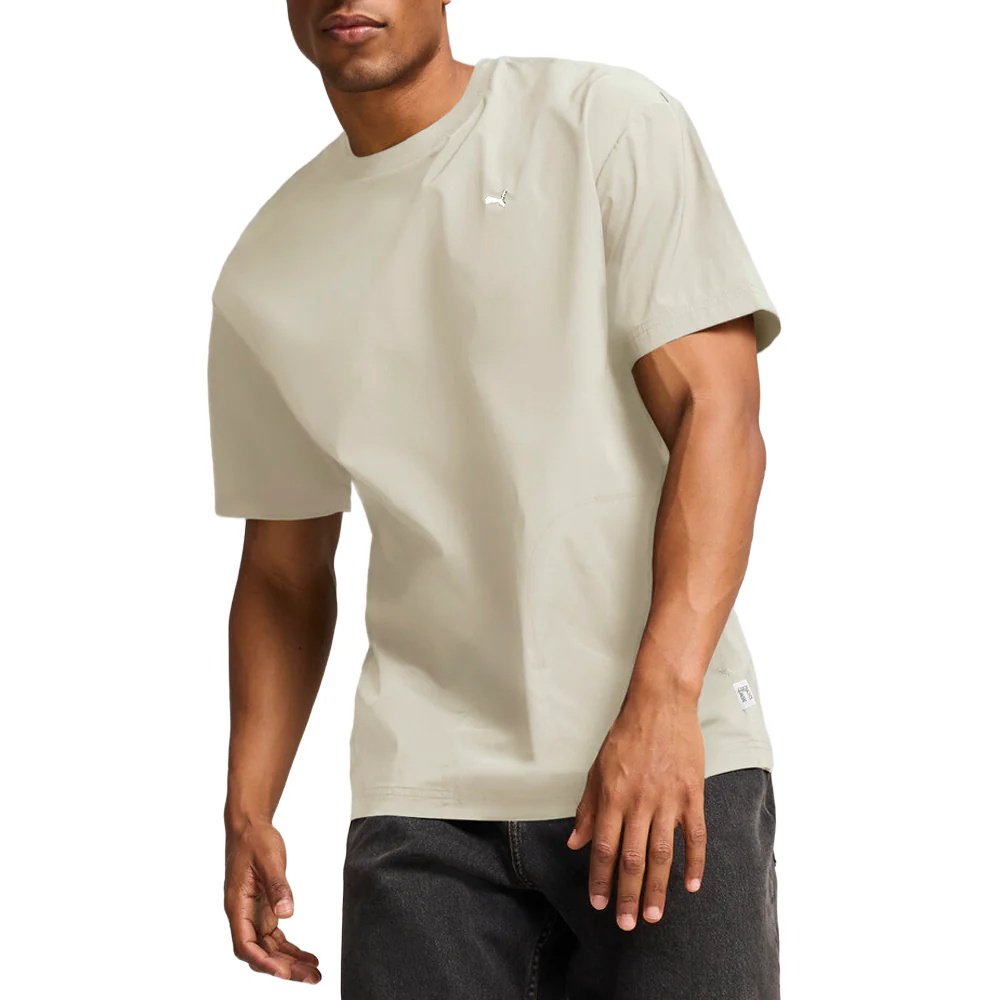 MMQ Sport Woven Crew Neck Short Sleeve T-Shirt - Image 5
