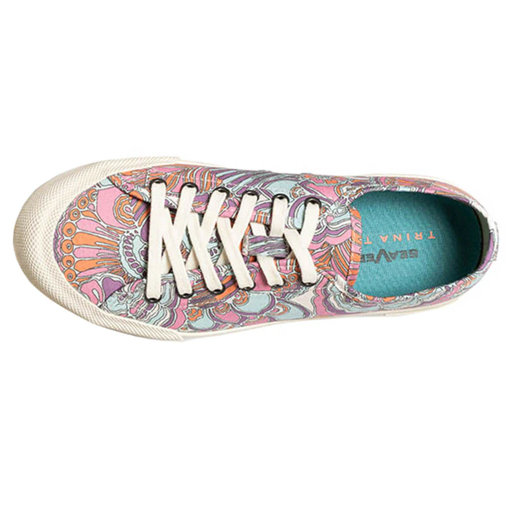 Monterey x Trina Turk Graphic Lace Up Sneakers - Image 4