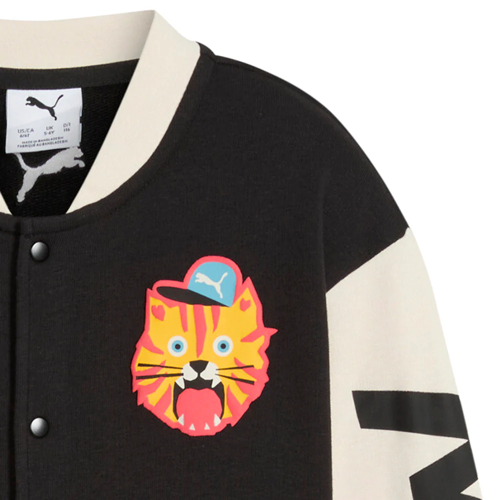Moody Cat Bomber Button Up Jacket (Youth) - Image 3