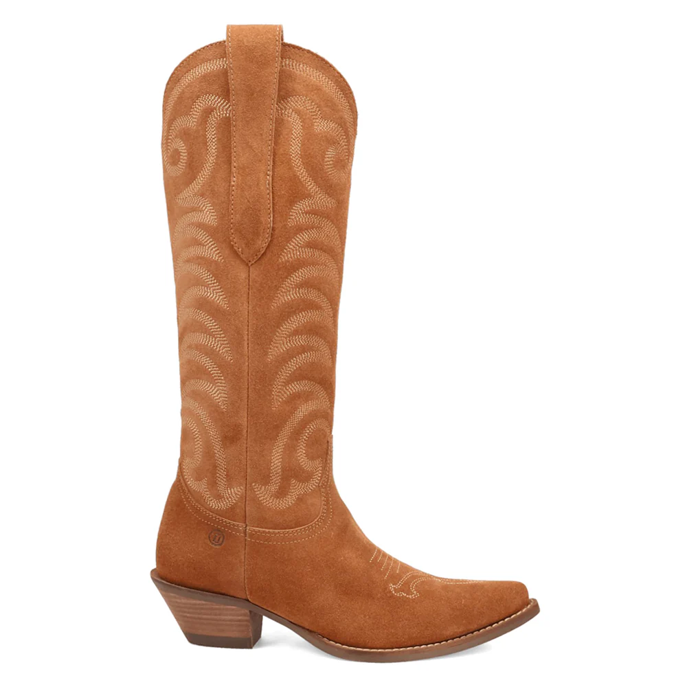 Movin' On Embroidered Snip Toe Pull On Boots