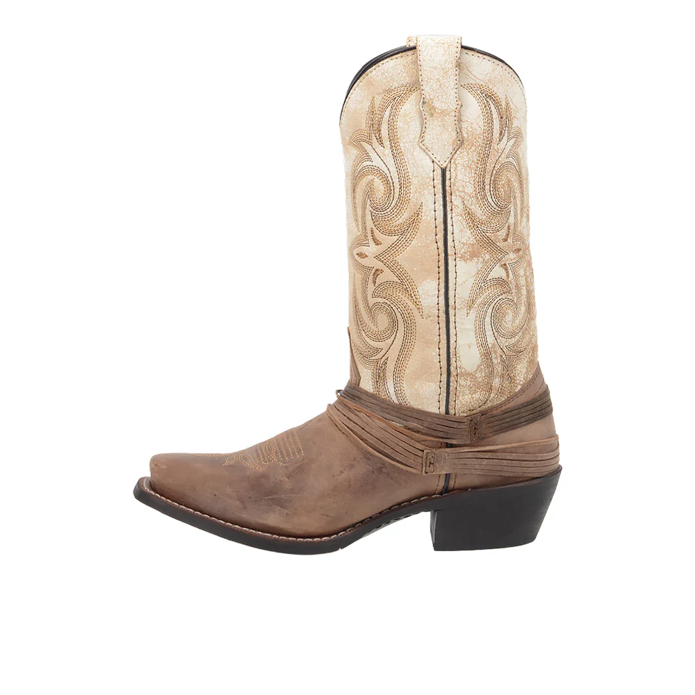 Myra Embroidered Square Toe Pull On Cowboy Boots - Image 3