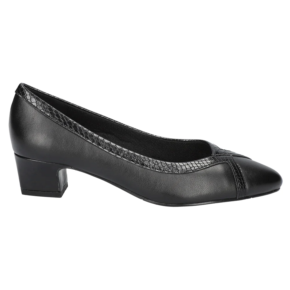 Myrtle Round Toe Block Heel Pumps