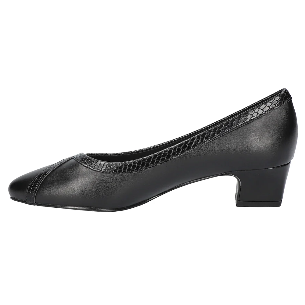 Myrtle Round Toe Block Heel Pumps - Image 3