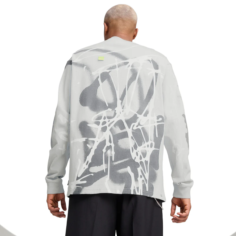 Nacho Graphic Crew Neck Long Sleeve T-Shirt - Image 4
