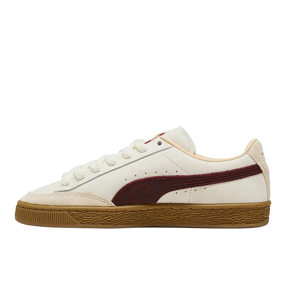 NAHMIAS Suede Vintage Red Lace Up Sneakers - Image 3