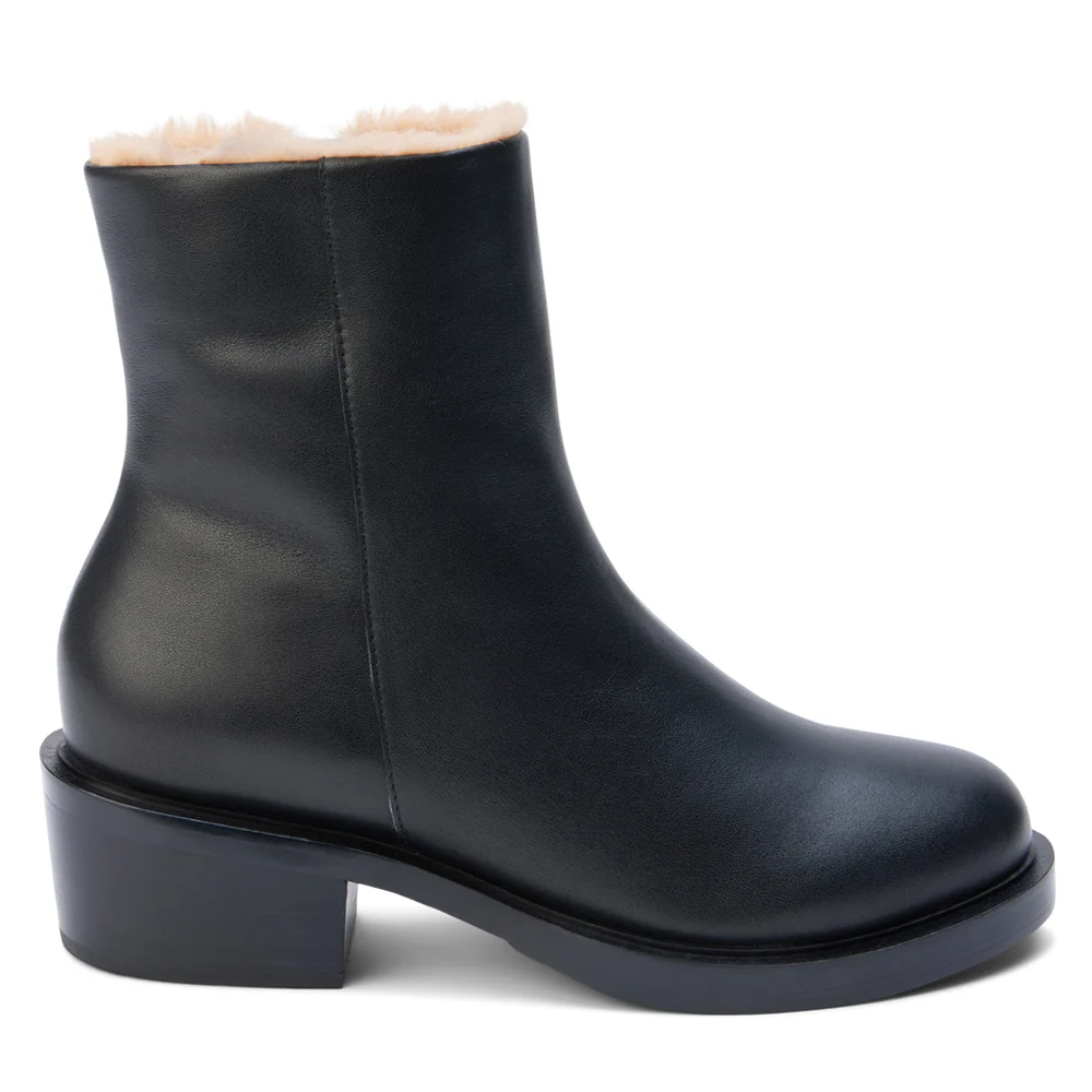 Nate Round Toe Zippered Booties