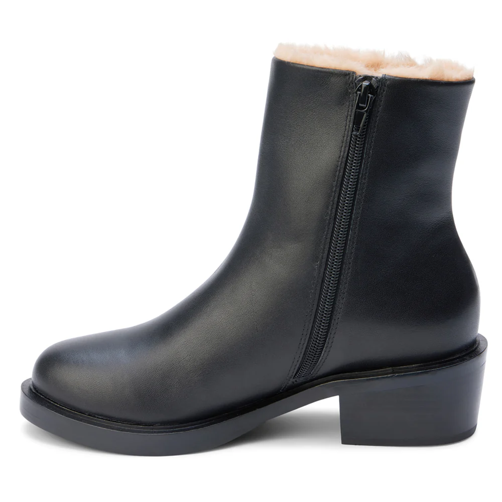 Nate Round Toe Zippered Booties - Image 3