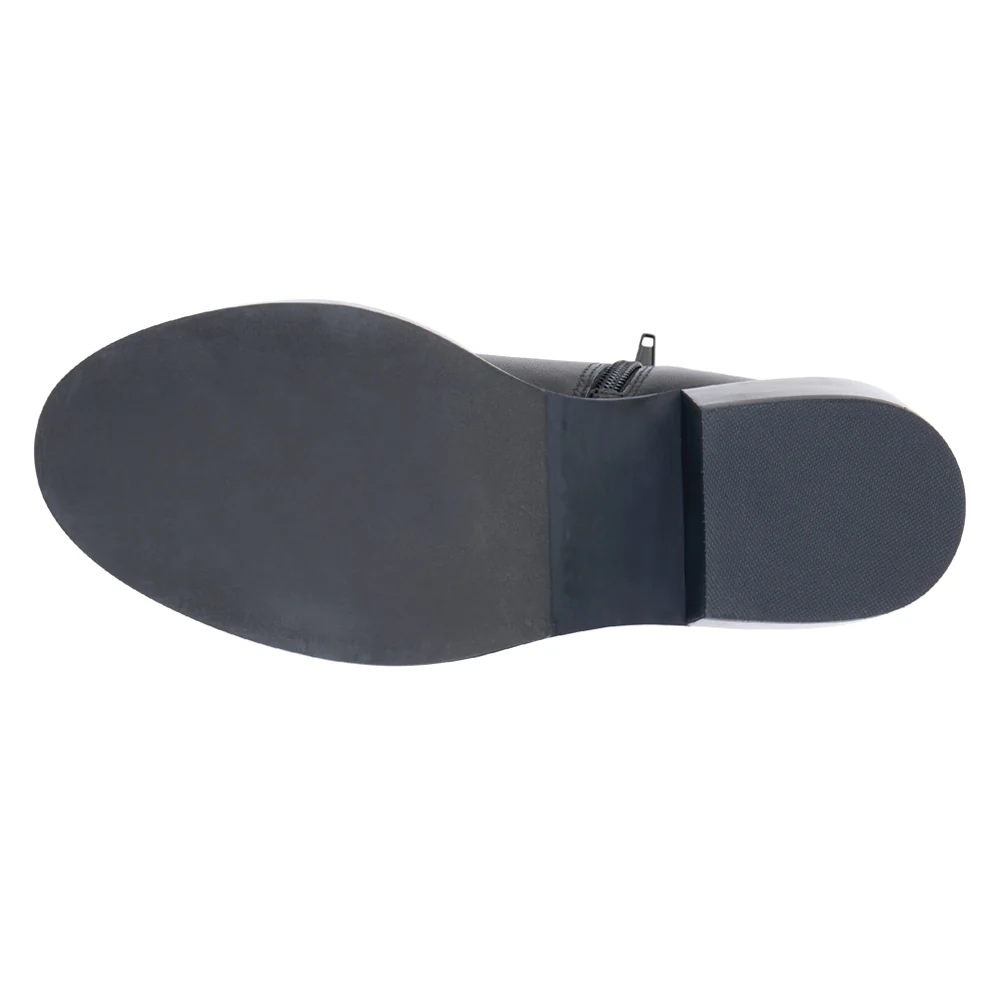 Nate Round Toe Zippered Booties - Image 5