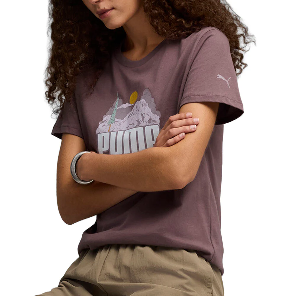 Nature Graphic Crew Neck Short Sleeve T-Shirt - Image 5