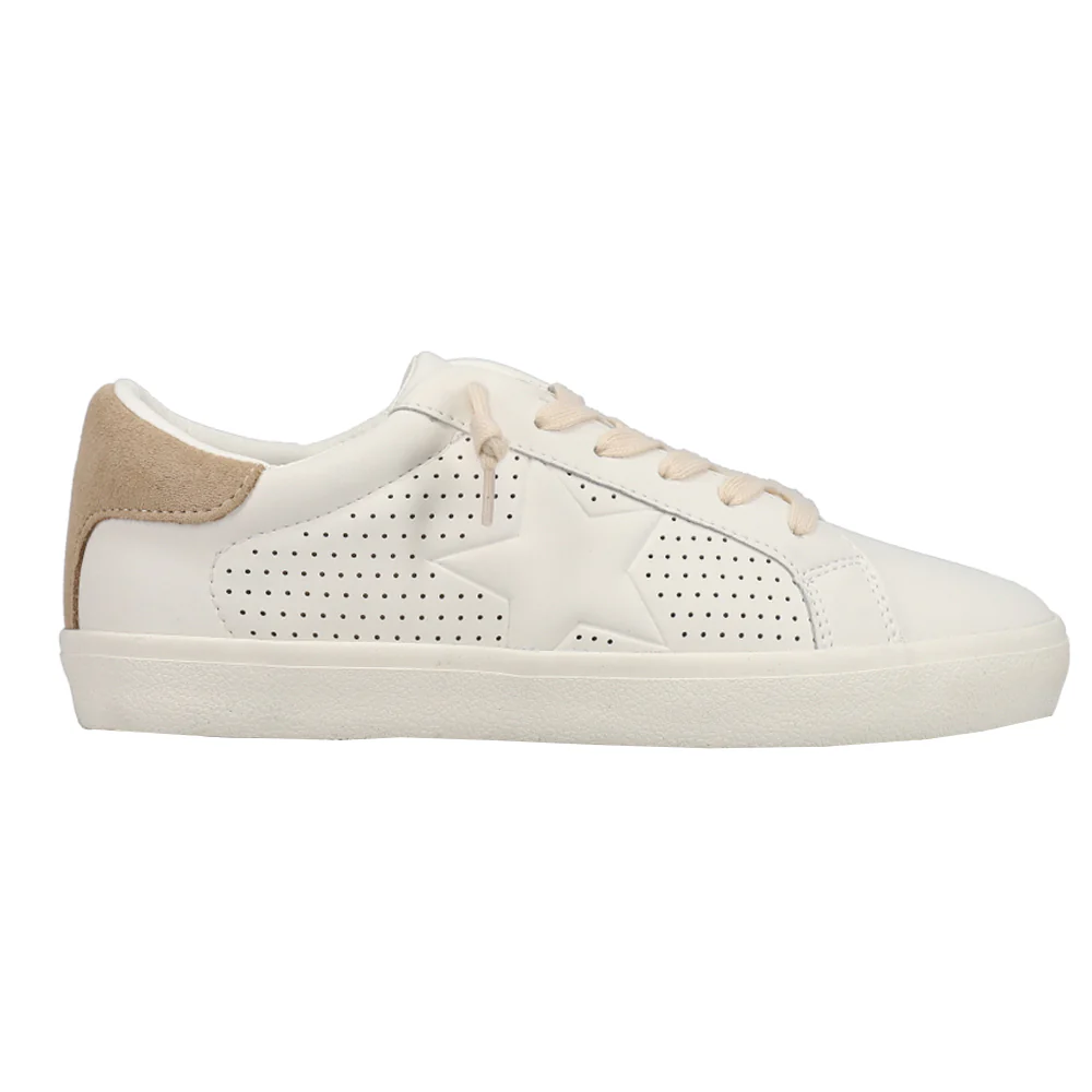 Navy Perforated Slip On Sneakers