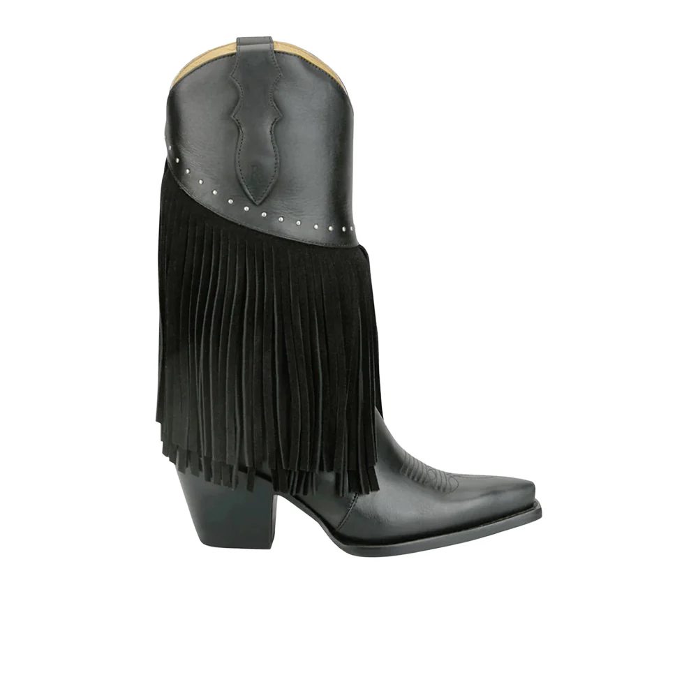 Nell Fringe Snip Toe Cowboy Boots