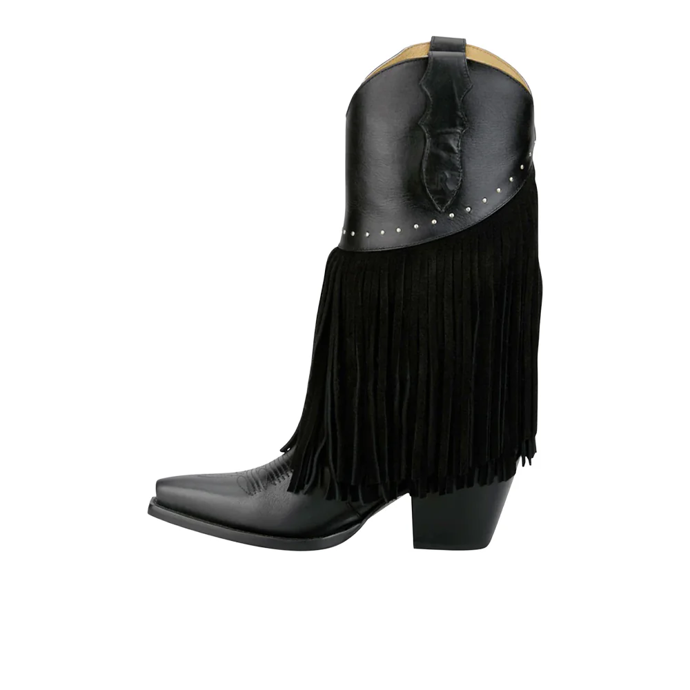 Nell Fringe Snip Toe Cowboy Boots - Image 3