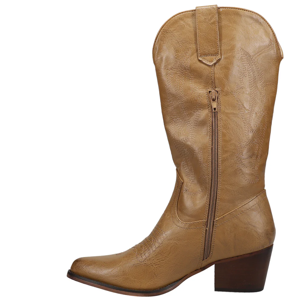 Nettie Round Toe Cowboy Boots - Image 3